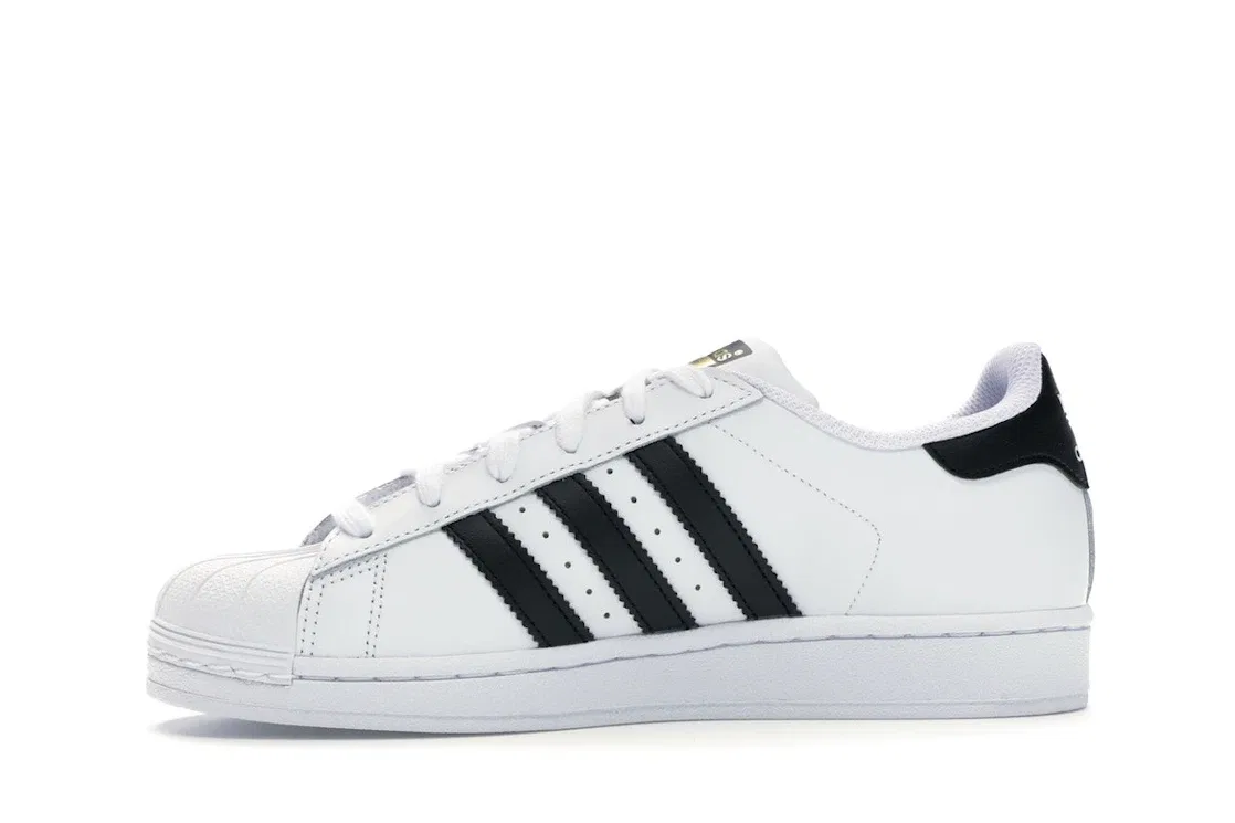 Детские кроссовки Lifestyle с длинным язычком Adidas Superstar, Running White/Footwear White/Black — фото 3