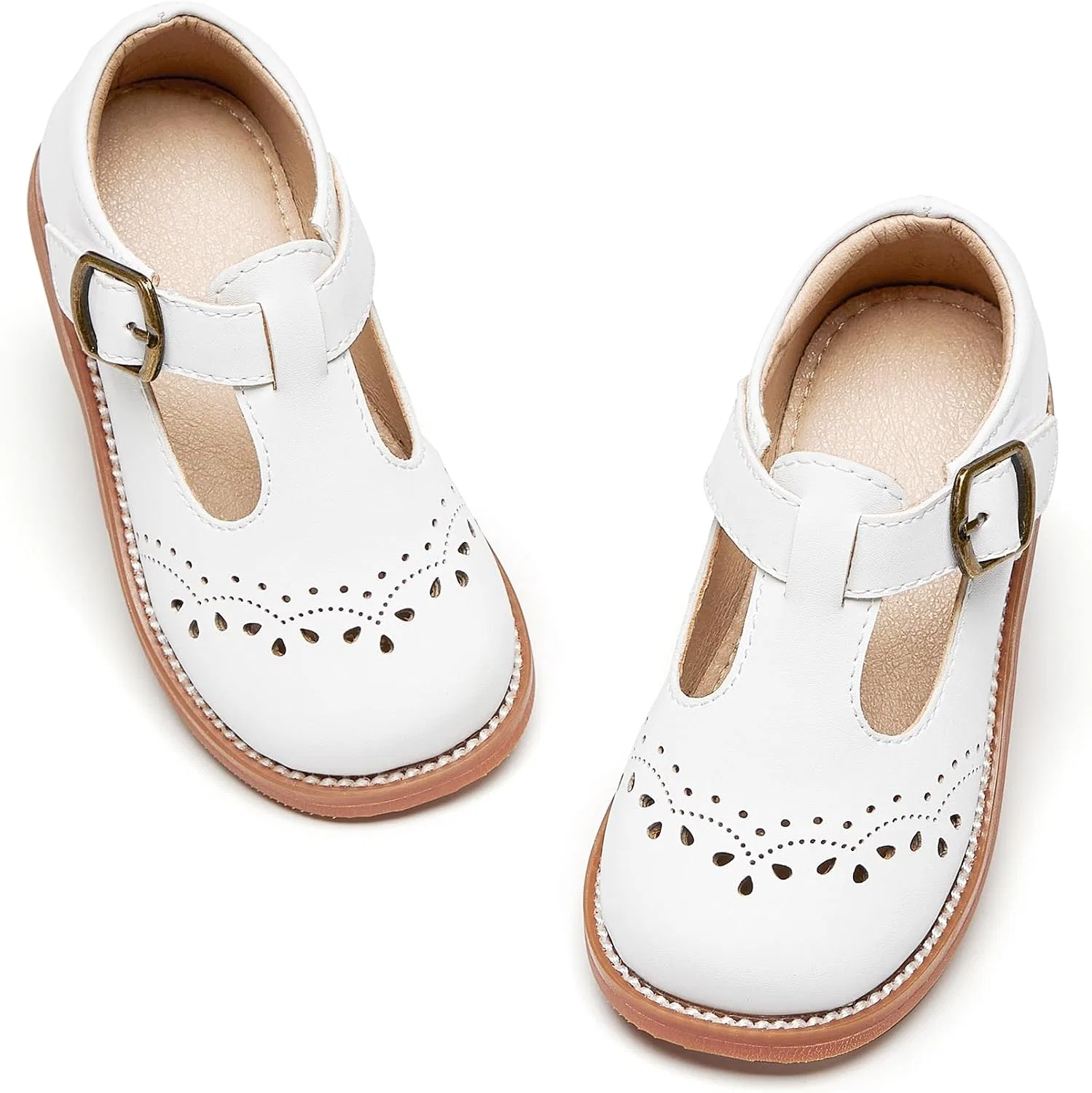 Детские туфли-оксфорды Мэри Джейн для девочек Otter MOMO, White