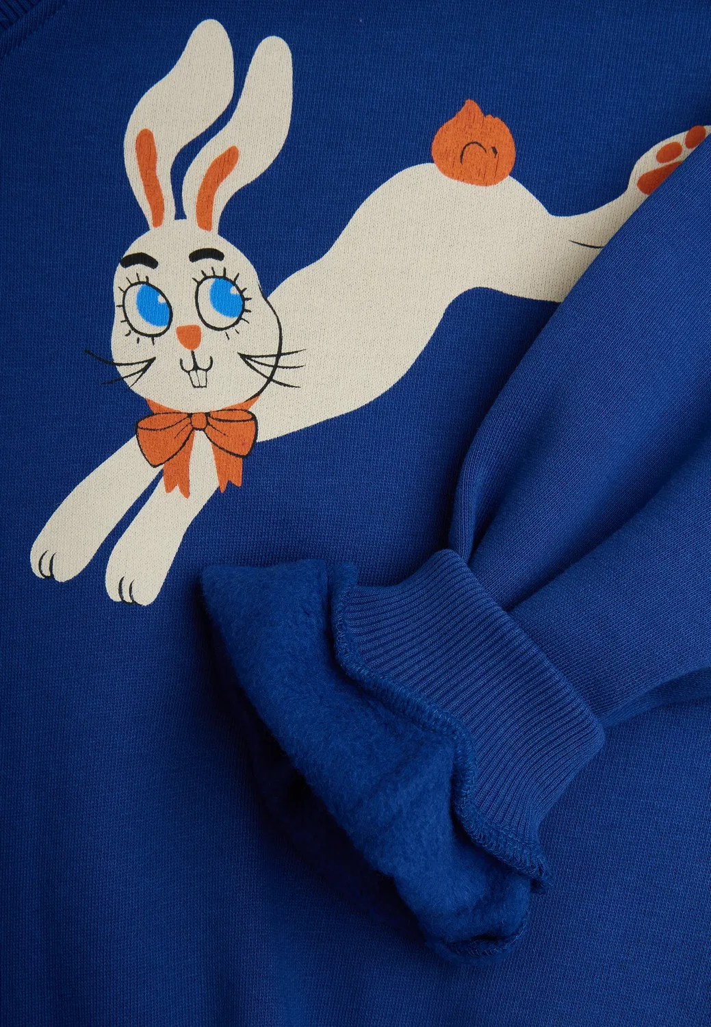 Толстовка унисекс с изображением кролика Mini Rodini, Blue — фото 4