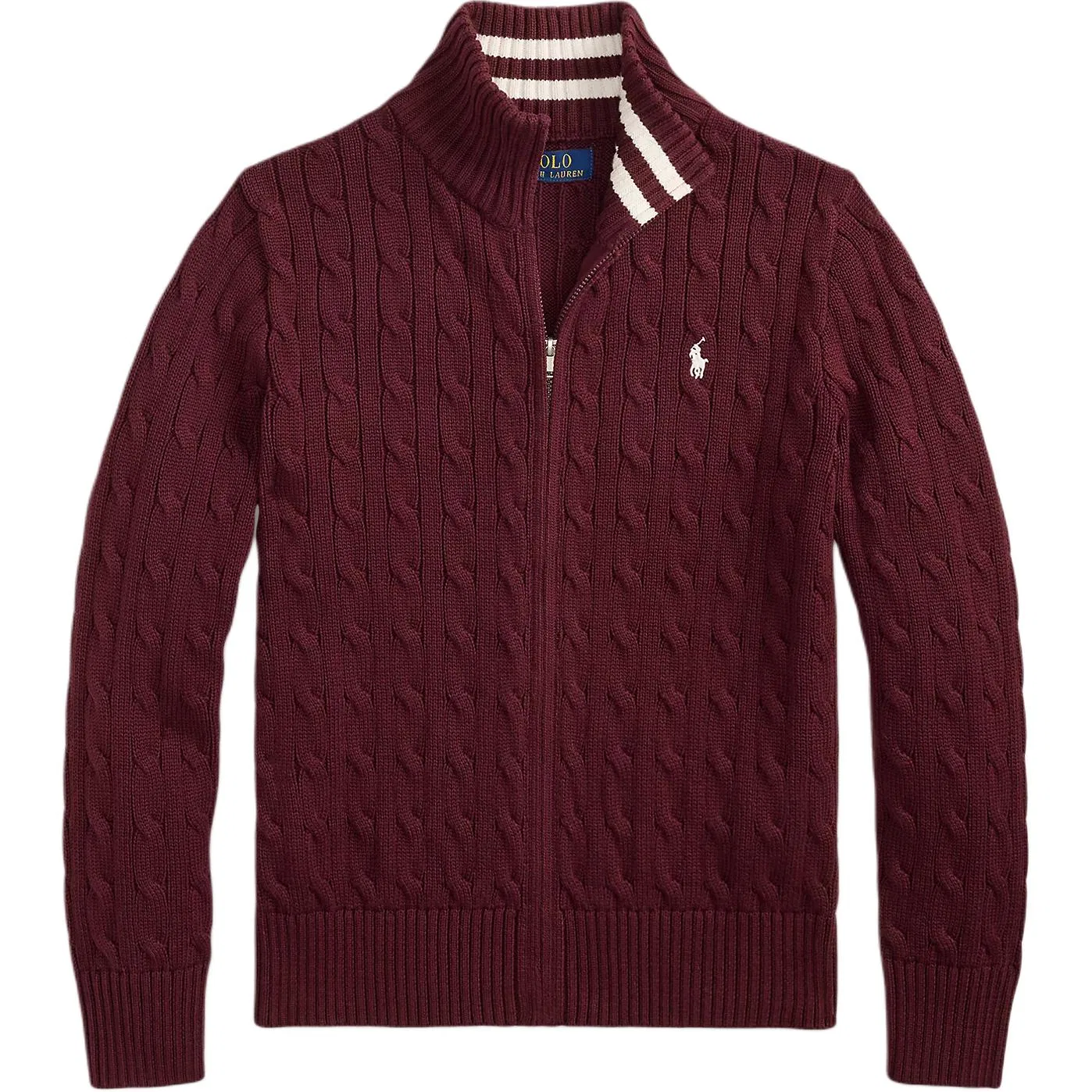 Детский свитер с воротником-стойкой Burgundy Polo Ralph Lauren
