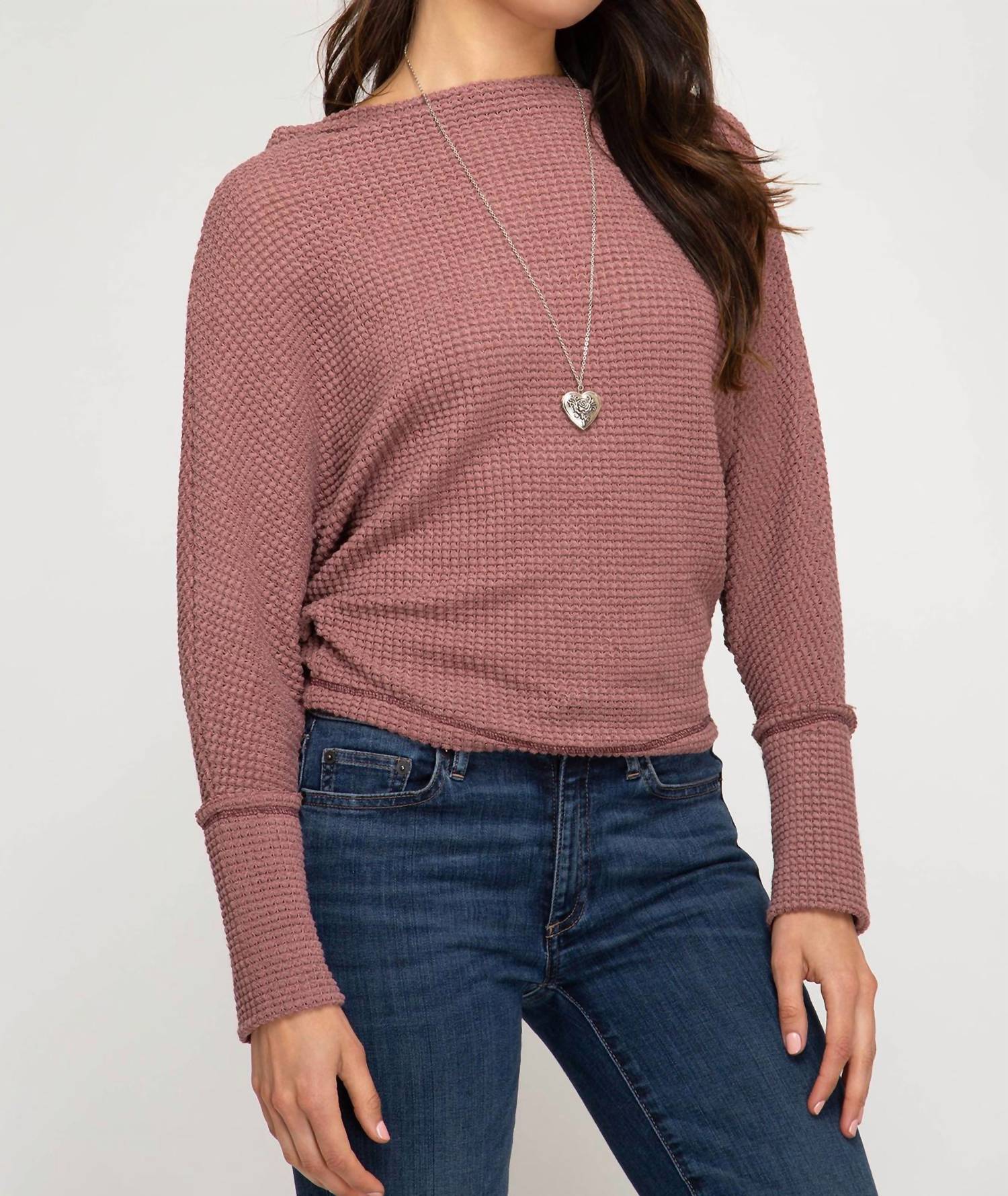

Топ женский SHE + SKY, цвет mauve