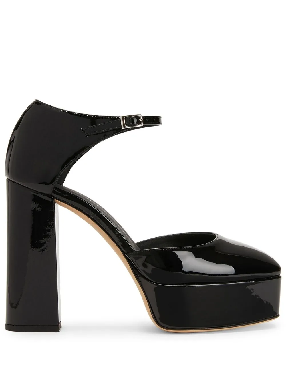 Лакированные туфли Bebe на платформе Giuseppe Zanotti, черный
