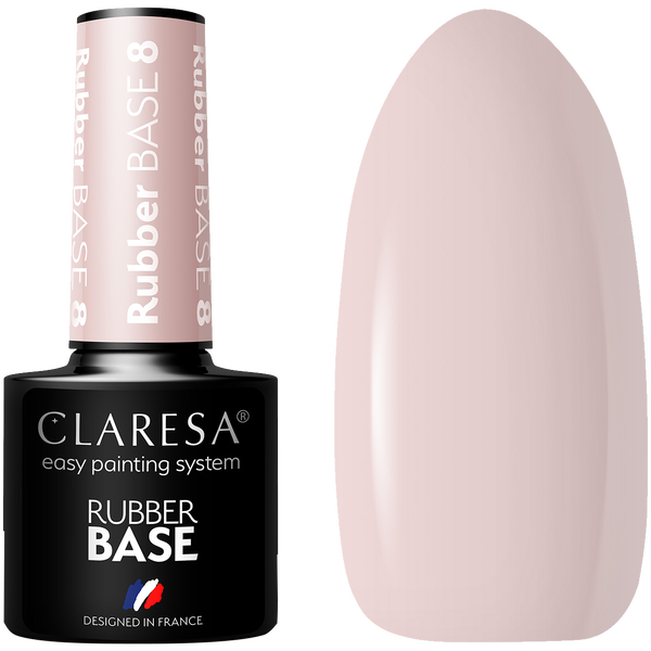

Каучуковая основа для ногтей 8,5 г Claresa Rubber base, цвет base 8