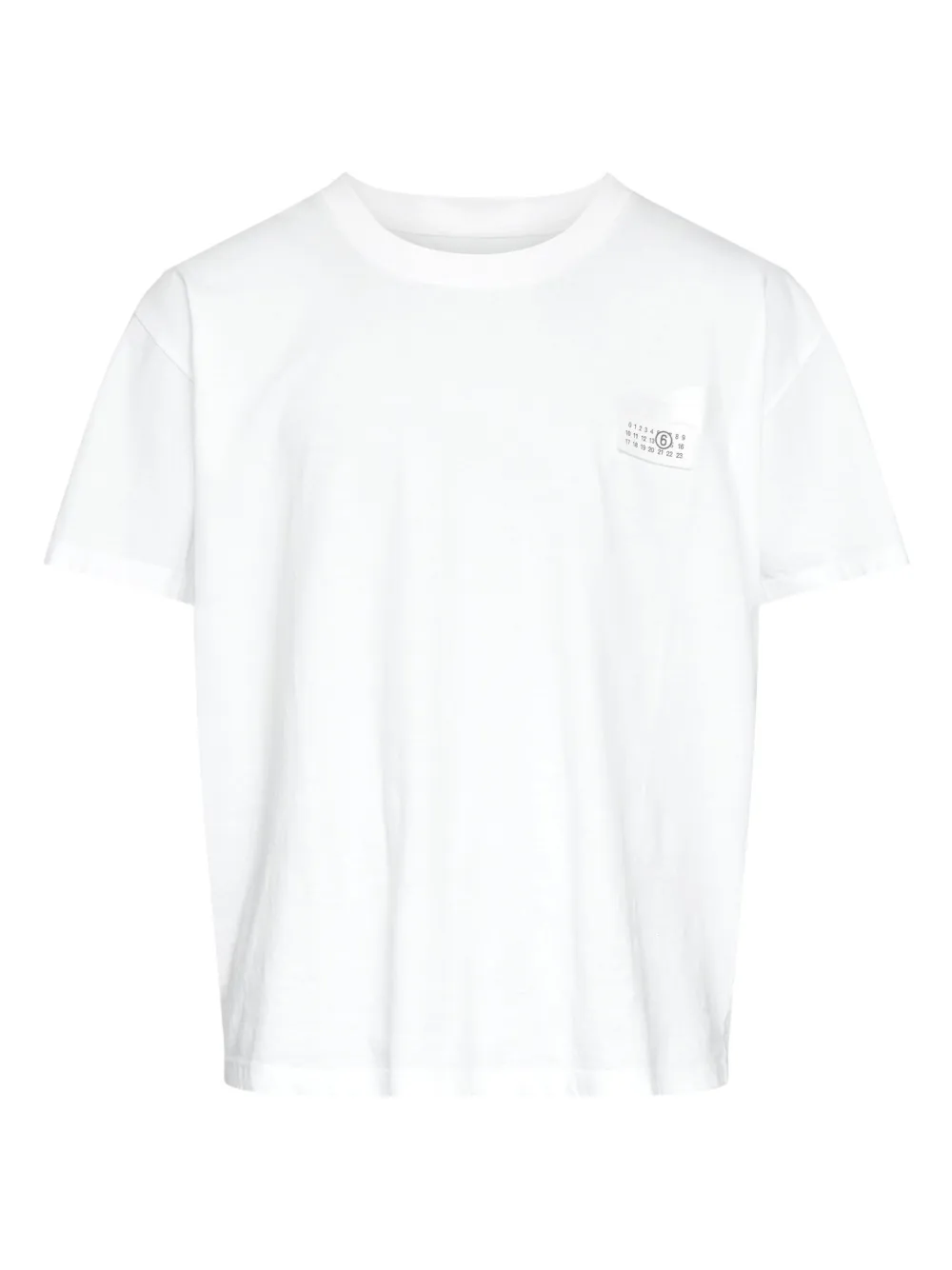 

Футболка с нашивкой MM6 Maison Margiela, белый