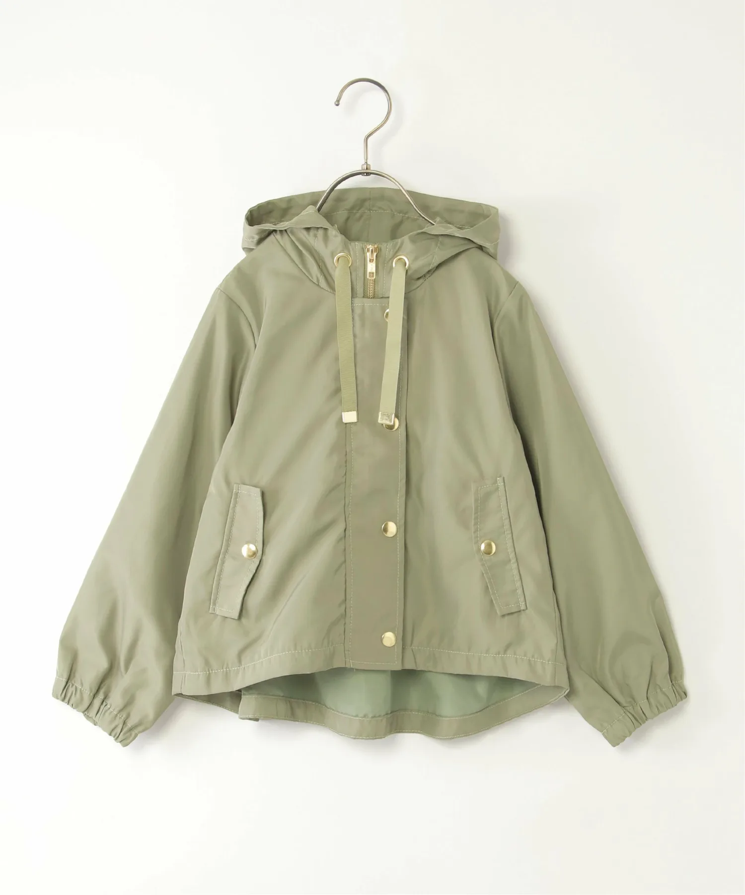 Атласная расклешенная куртка Manpa с потайными крыльями (110-160 см) Ikka, Light green — фото 2