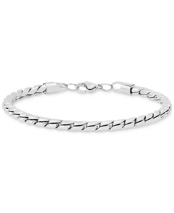 

Мужской браслет с модными звеньями Steeltime, silver