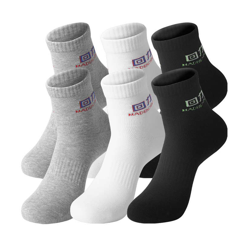 

Носки Warrior до середины голени унисекс, 6 шт, 6 Pack (White 2, Black 2, Gray 2)
