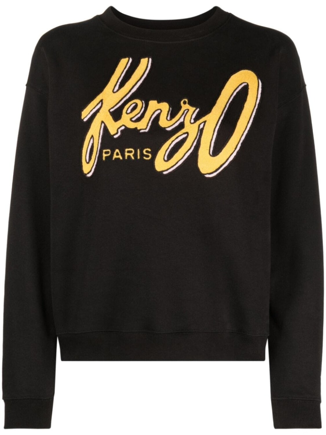

Kenzo флисовая толстовка с вышитым логотипом Archive Logo, черный