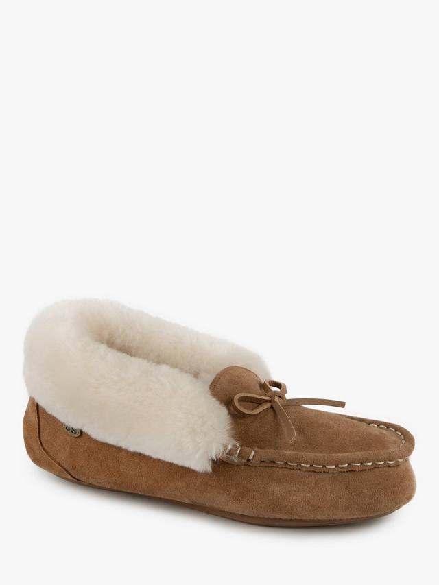 Мокасины из овчины франчески Just Sheepskin, цвет Chestnut — фото 4