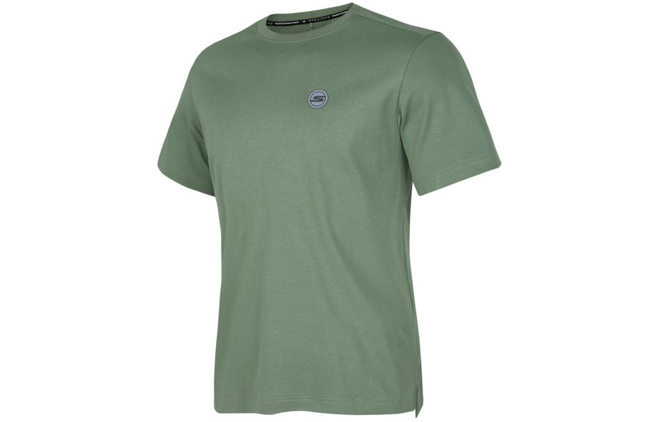 

Футболка мужская умбра Skechers, коричневый/зеленый