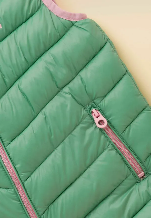 Водонепроницаемый жилет из крофтона стандартного кроя с подкладкой Joules, Green — фото 4