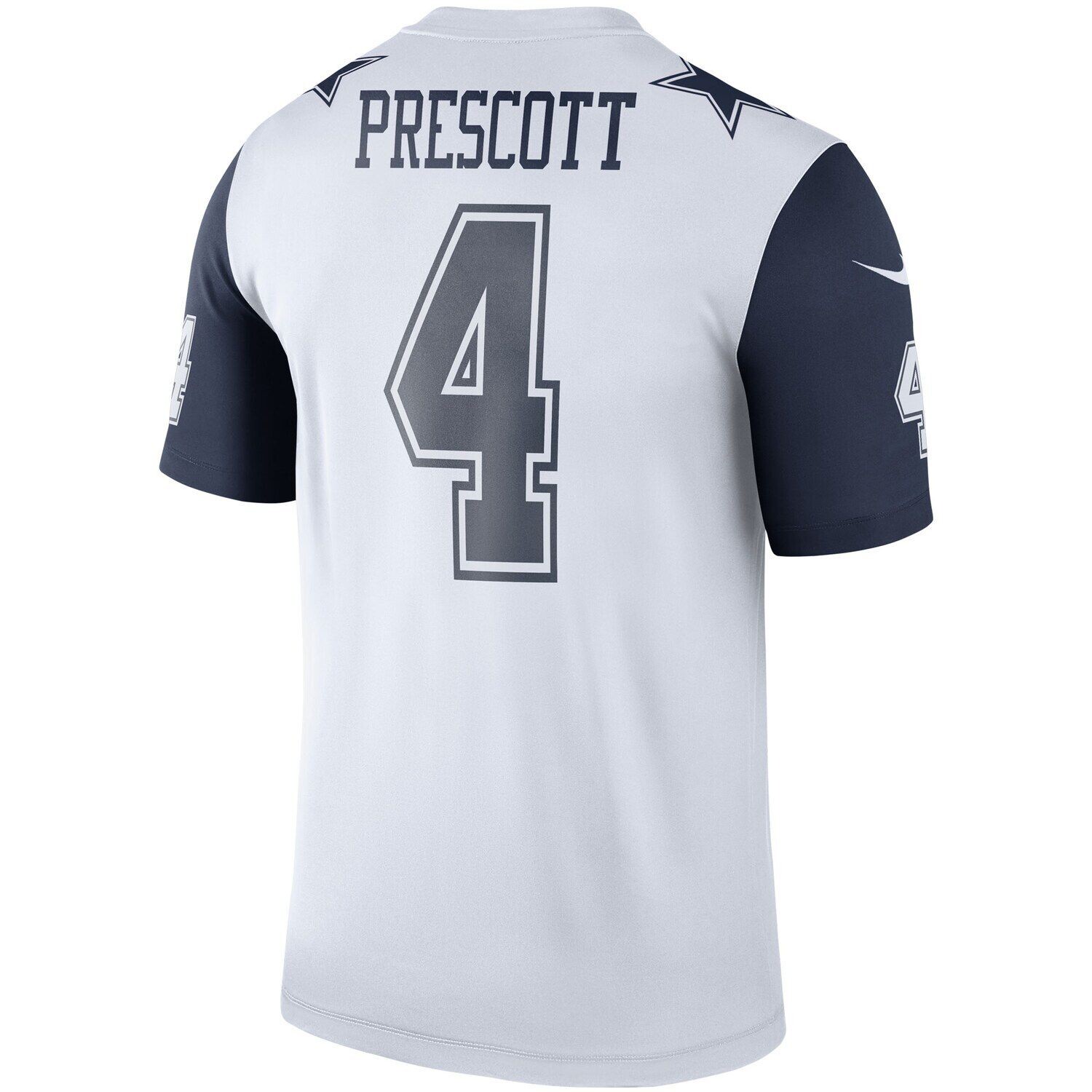 Мужская белая футболка Dak Prescott Dallas Cowboys Color Rush Legend Player Nike — фото 3