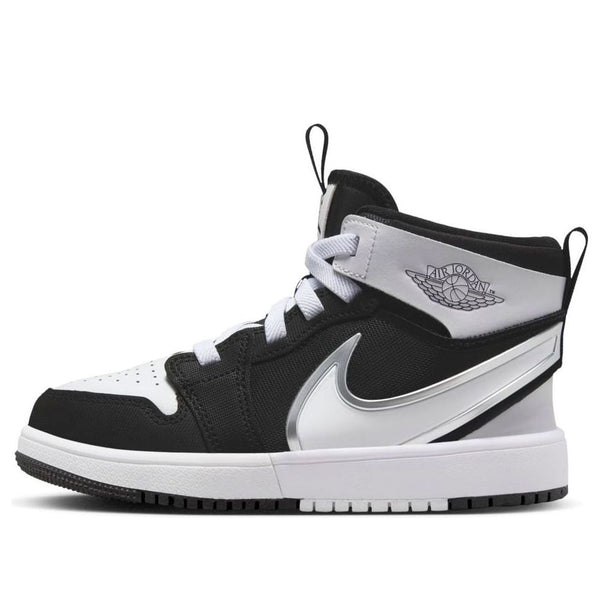 

Кроссовки 1 mid rm easyon 'black white' Air Jordan, черный