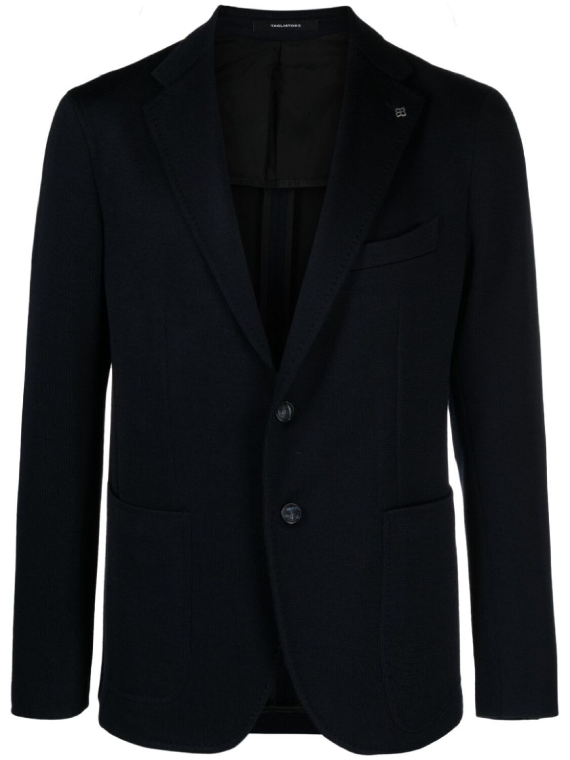 

Tagliatore single-breasted jersey blazer, синий