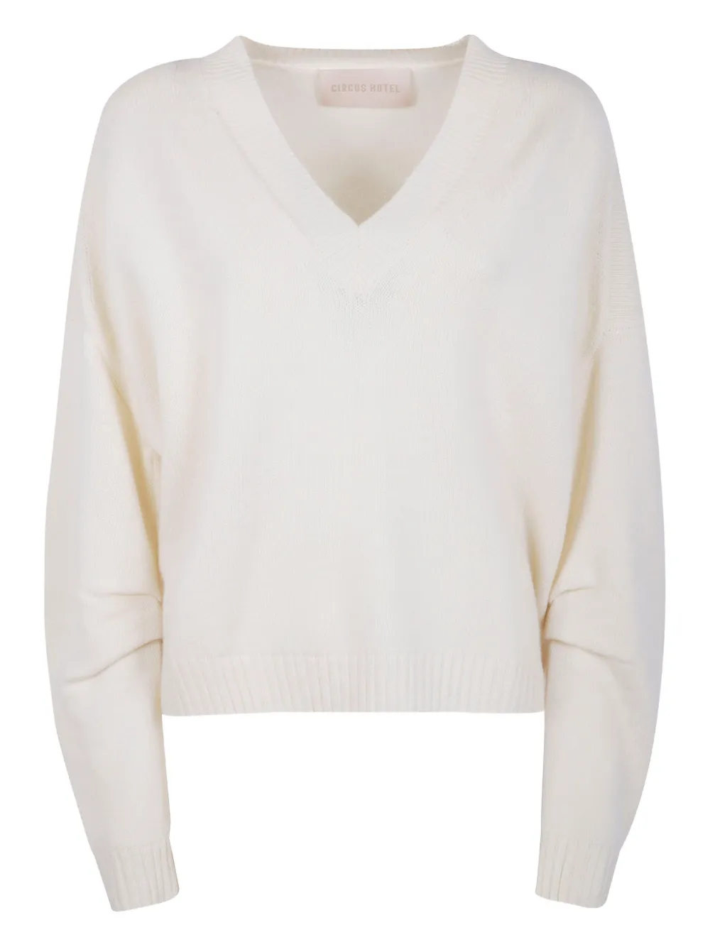 

Шерстяной джемпер с V-образным вырезом Circus Hotel, нейтральный