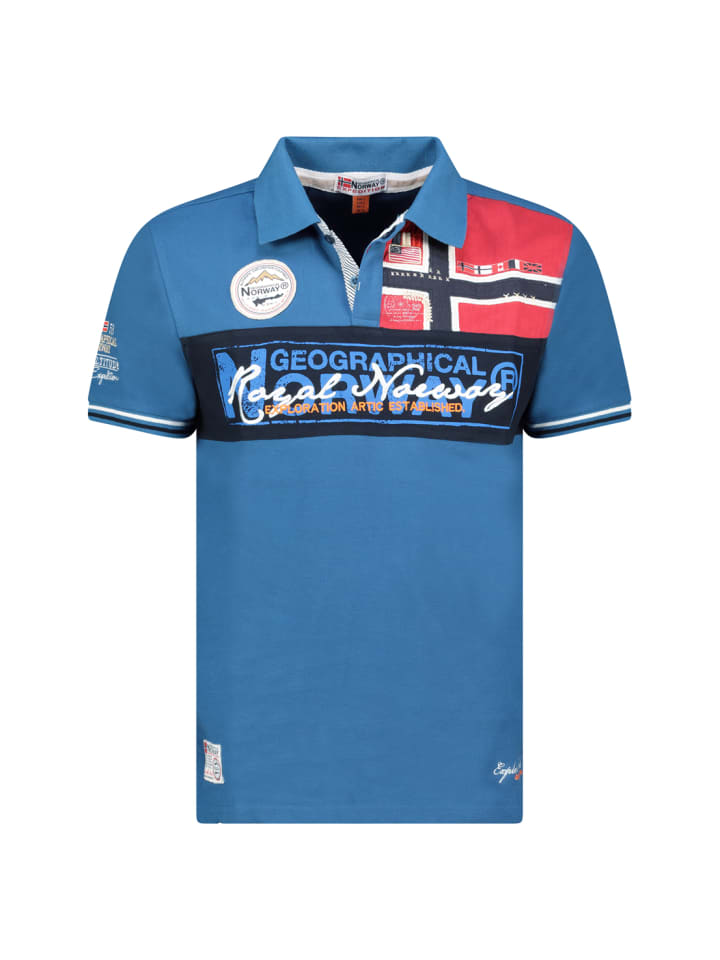 

Рубашка-поло Geographical Norway, синий