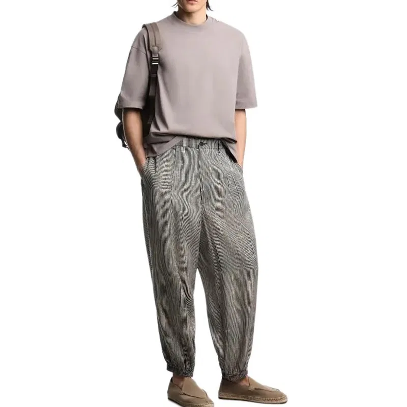 Футболка мужская taupe, с круглым вырезом, прямой крой EMPORIO ARMANI — фото 3