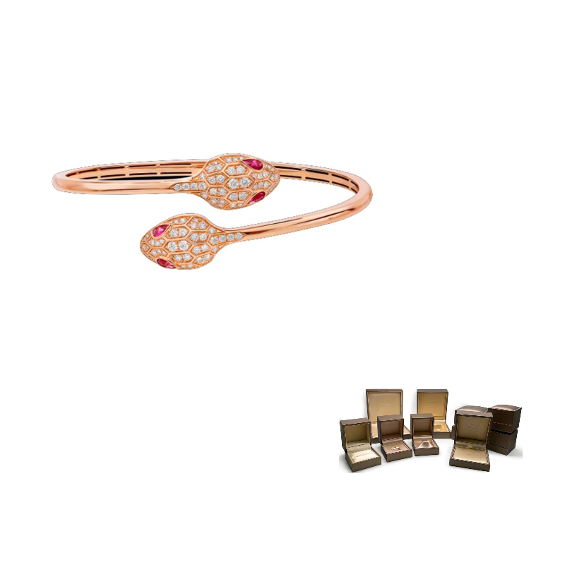 

BVLGARI Серпенти седуттори 18К розовое золото браслеты женские розовое золото