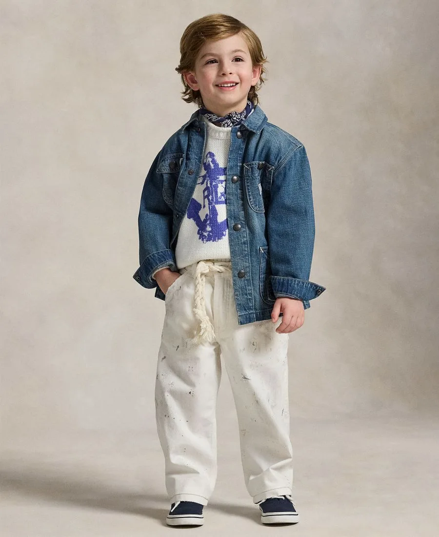 Джинсовая куртка с длинными рукавами для мальчиков 2-7 лет Polo Ralph Lauren, Indigo