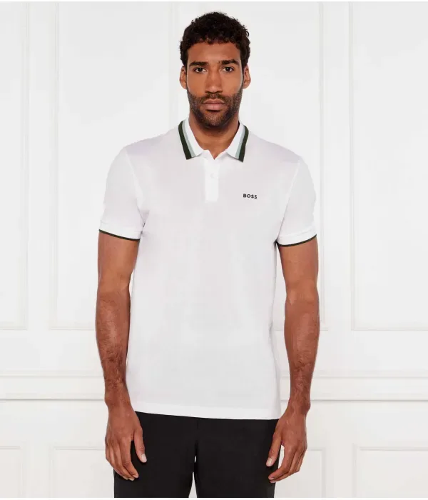Поло Paddy AP Heritage regular fit Boss Green, белый