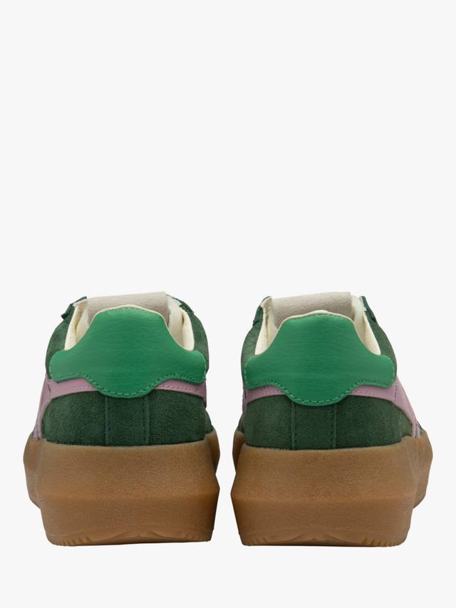 Athena Suede массивные кроссовки Gola, Green/Pink — фото 4