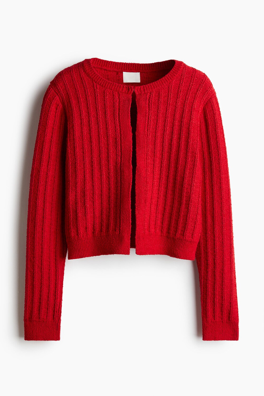 

Кардиган рельефной вязки H&M, красный