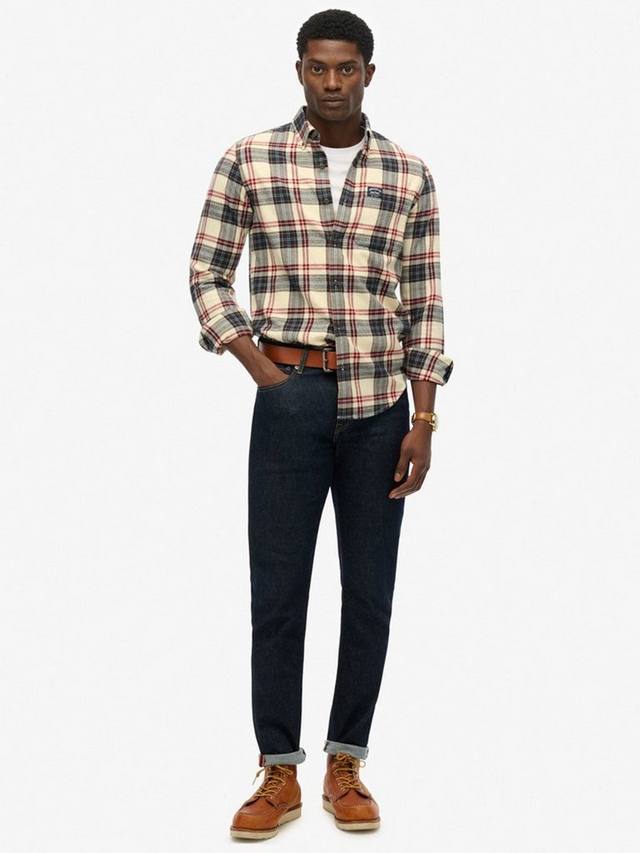 Органическая хлопковая рубашка в клетку Regular Fit Superdry, Peyton — фото 3