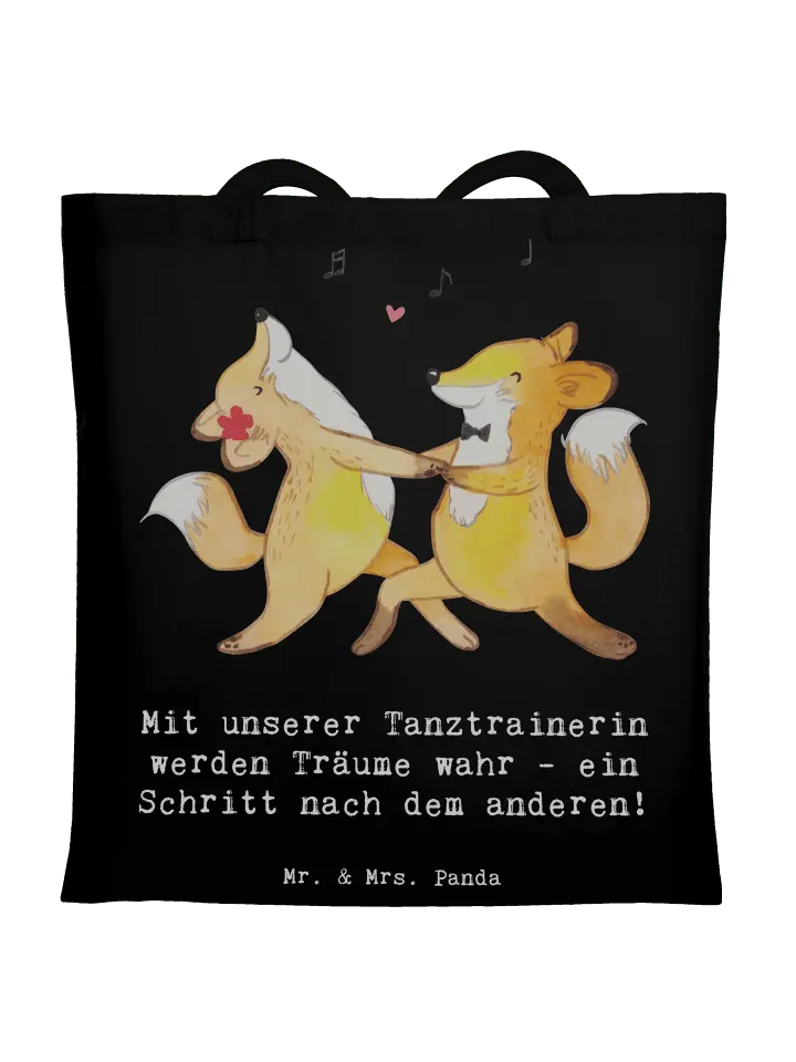 

Сумка для переноски Mr & Mrs Panda Tanzen Trainerin, черный