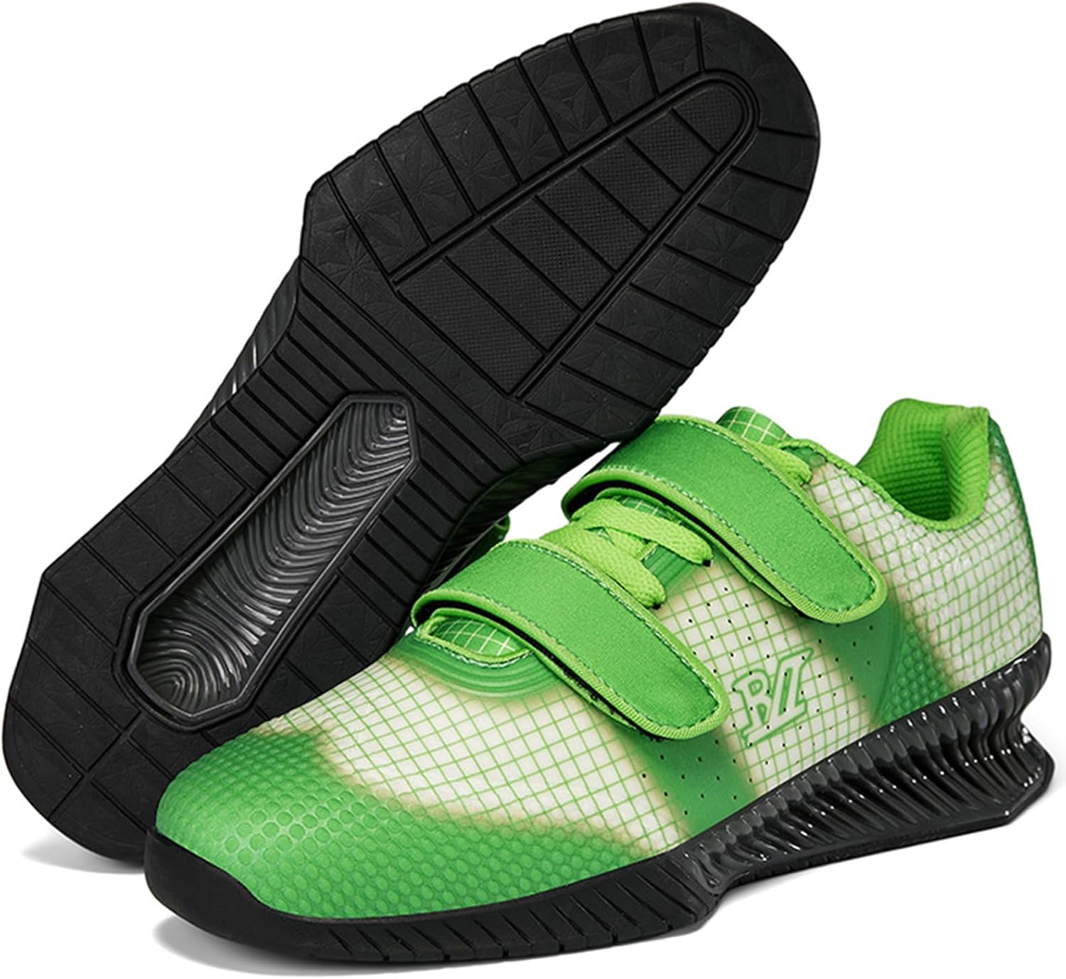 

Тяжелоатлетические кроссовки LIPPAN для мужчин, пауэрлифтинга и бодибилдинга, удобные кроссовки для тренировок в спортзале, зеленый