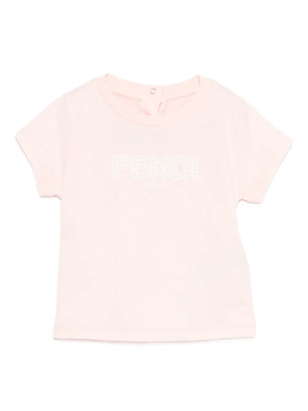 

Футболка с логотипом FENDI KIDS, розовый