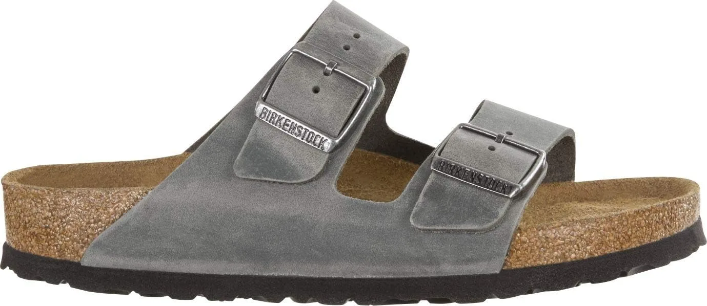 Birkenstock 51061 Взрослый Аризона, унисекс, сабо туфли-лодочки Birko-Flor (обычные), темно-серый — фото 3