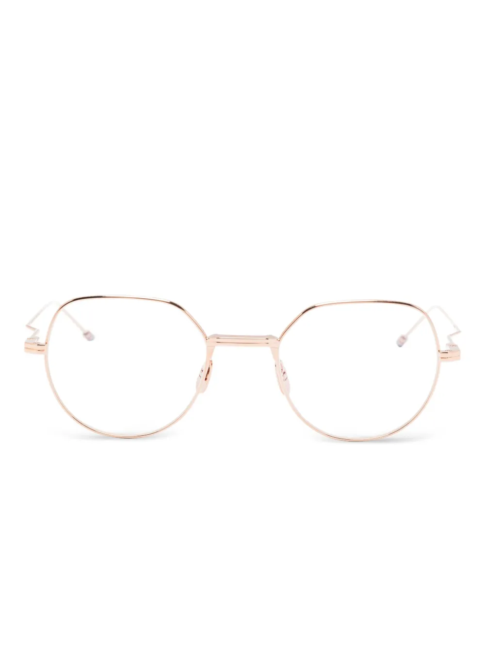 

Очки с геометрической оправой Thom Browne Eyewear, золотой