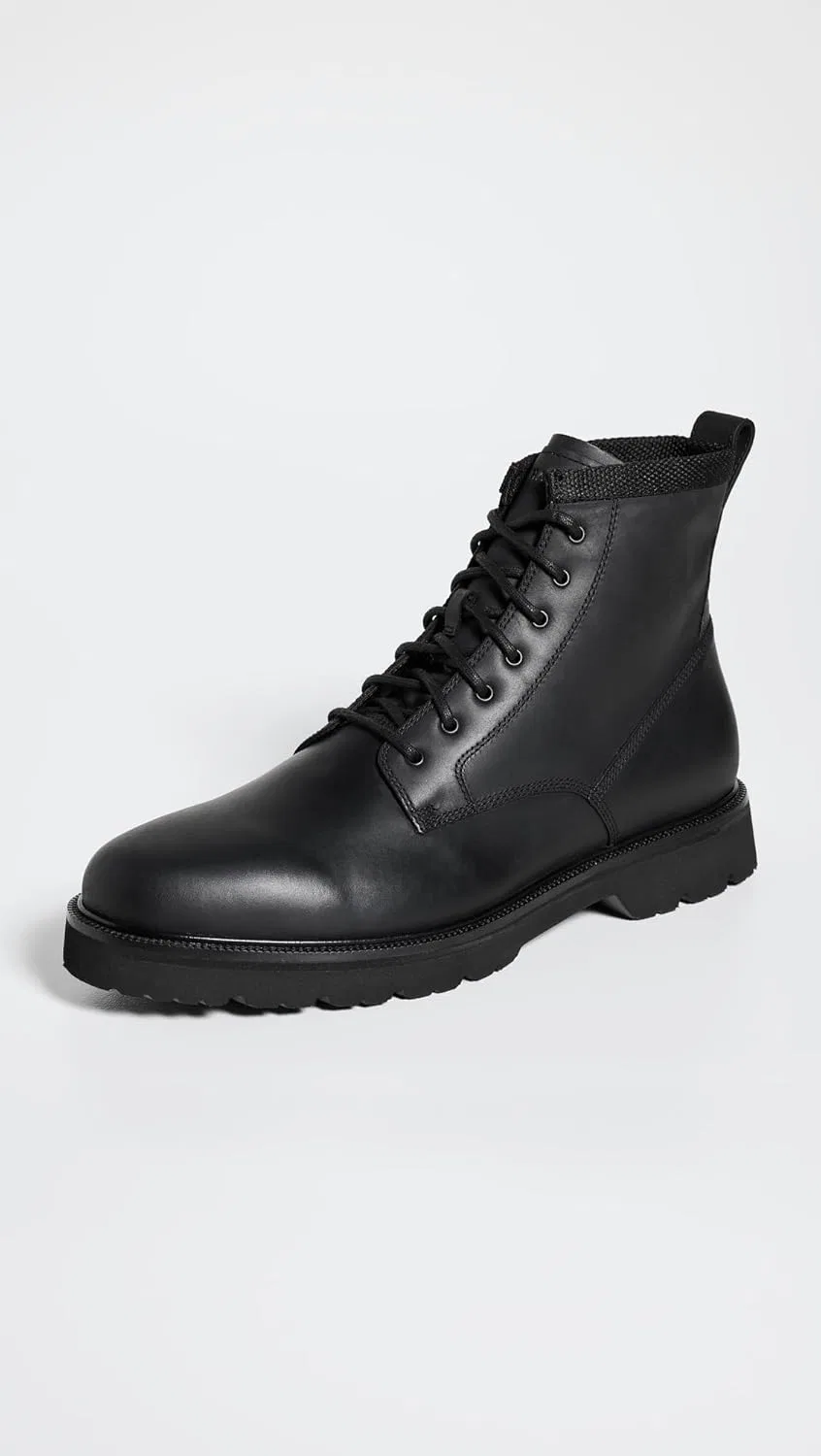 Мужские ботинки Cole Haan American Classics с гладким носком, Black Ivory Waterproof — фото 3