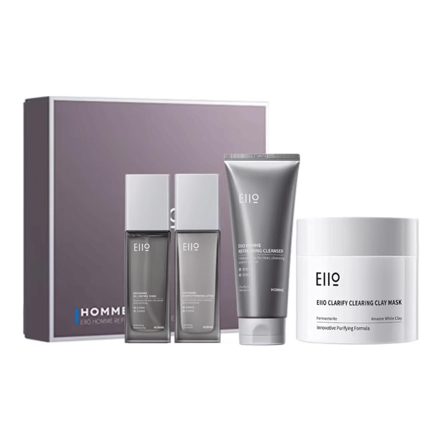 

Набор для ухода за кожей с очищающим средством с водянистой текстурой, увлажняющий, контролирующий жирность, очищающий, успокаивающий EIIO