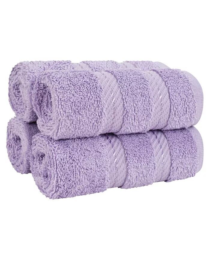 

Роскошный комплект Edison из 4 предметов из 100% турецкого хлопка American Soft Linen, фиолетовый