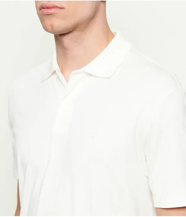 Полюс slim fit Emporio Armani, экрю — фото 4