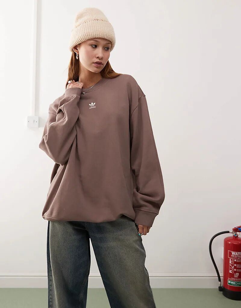 

Толстовка Essentials Oversize French Terry коричневого цвета adidas Originals