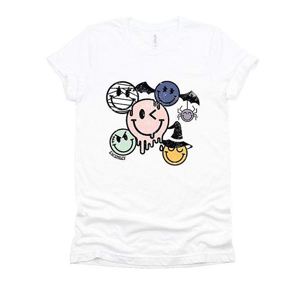 

Футболка с принтом SWSmiley halloween smileys Simply Sage Market, White, Белый, Футболка с принтом SWSmiley halloween smileys Simply Sage Market, White