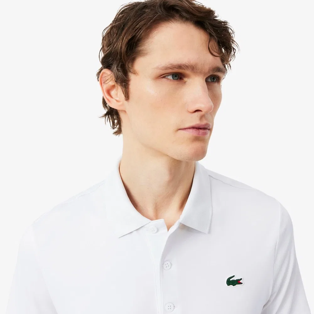 Футболка-поло Lacoste Golf Performance Basic мужская, с коротким рукавом, белый — фото 2