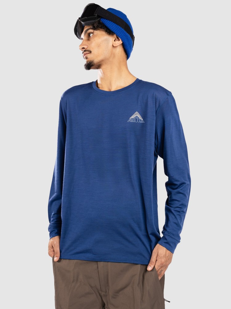 

Функциональная рубашка Patagonia Cap Cool Merino Blend Graphic Funktionsshirt, driftways/clement blue, Синий, Функциональная рубашка Patagonia Cap Cool Merino Blend Graphic Funktionsshirt, driftways/clement blue