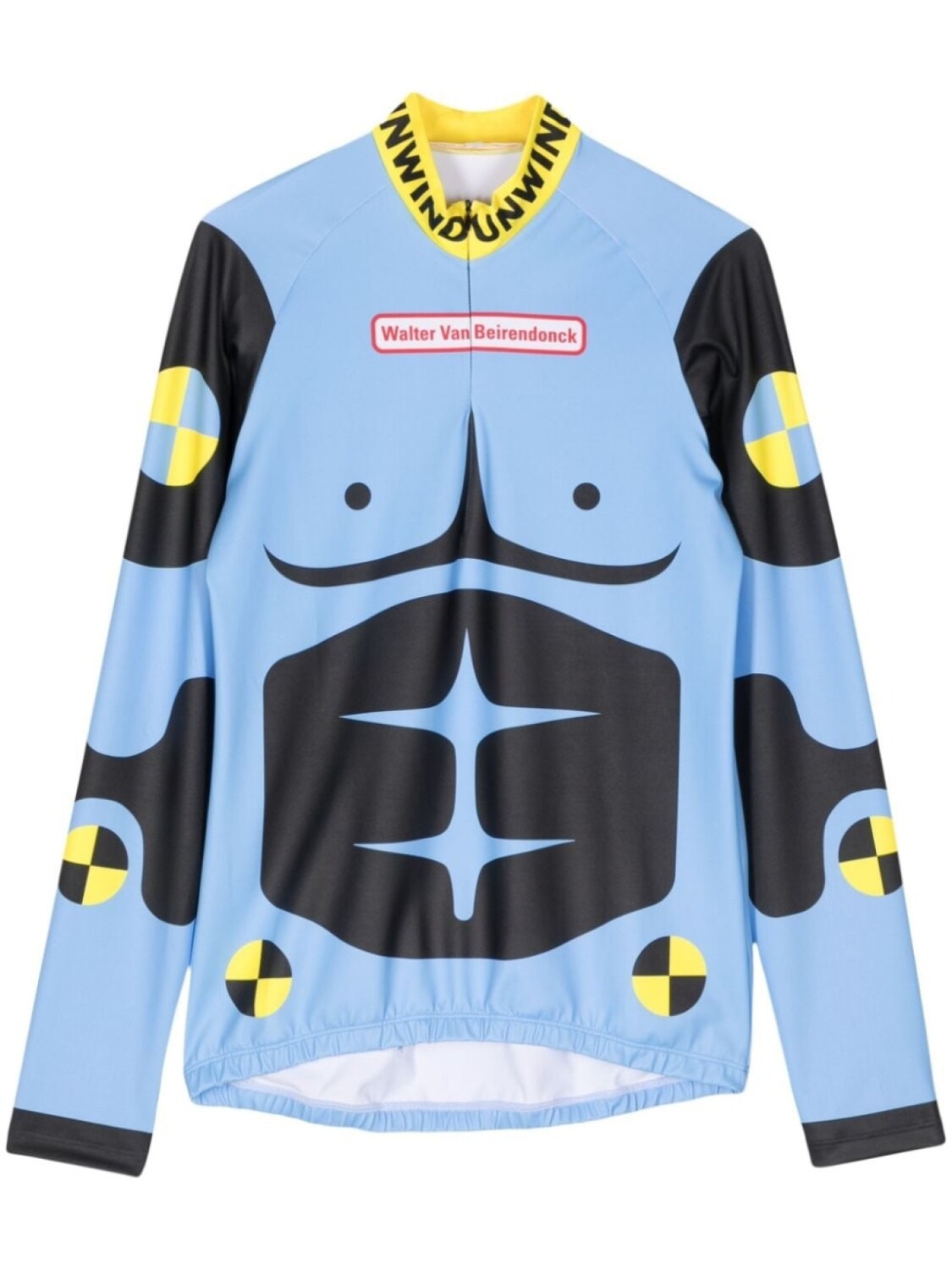 

Walter Van Beirendonck топ с длинными рукавами и принтом Dummy, синий