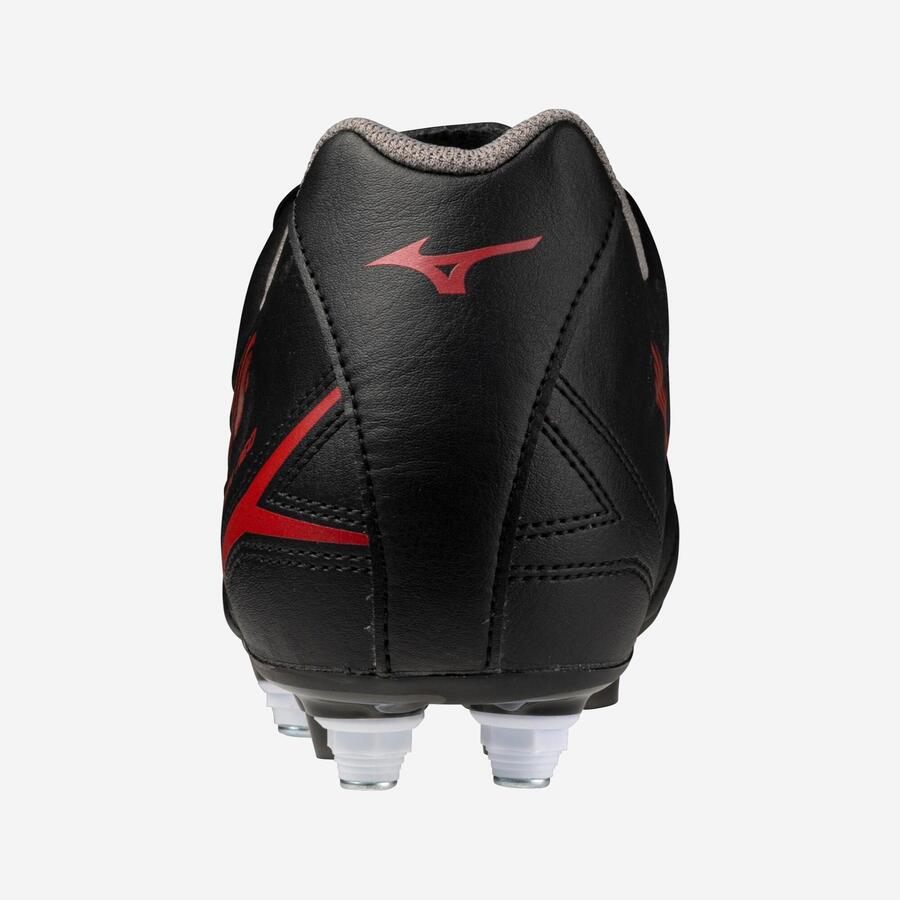 Бутсы для регби женские/мужские - Mizuno Monarcida Neo III Hybrid чёрно-красные — фото 3