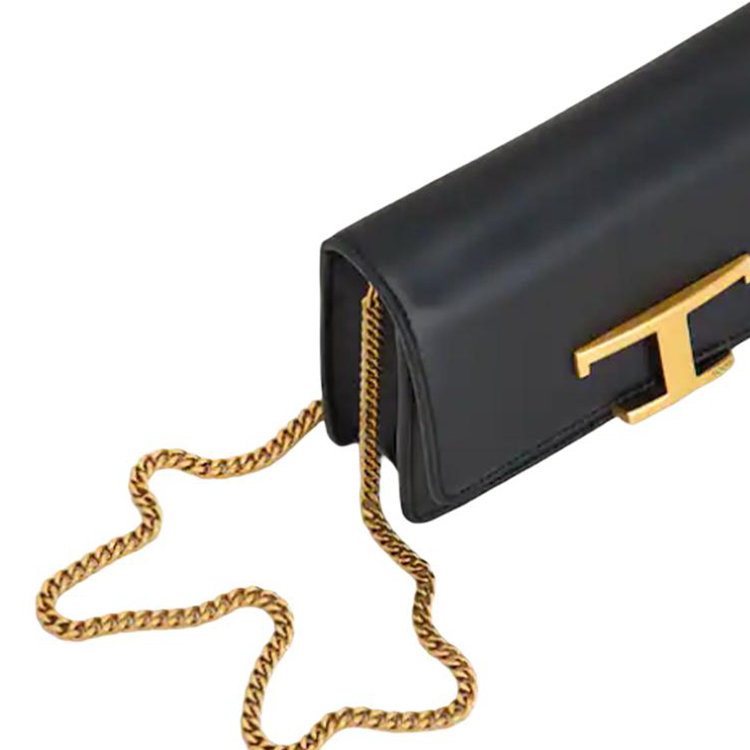 TOD'S Кожаная сумка через плечо, кроссбоди, слинг, поясная сумка Unisex Black — фото 4
