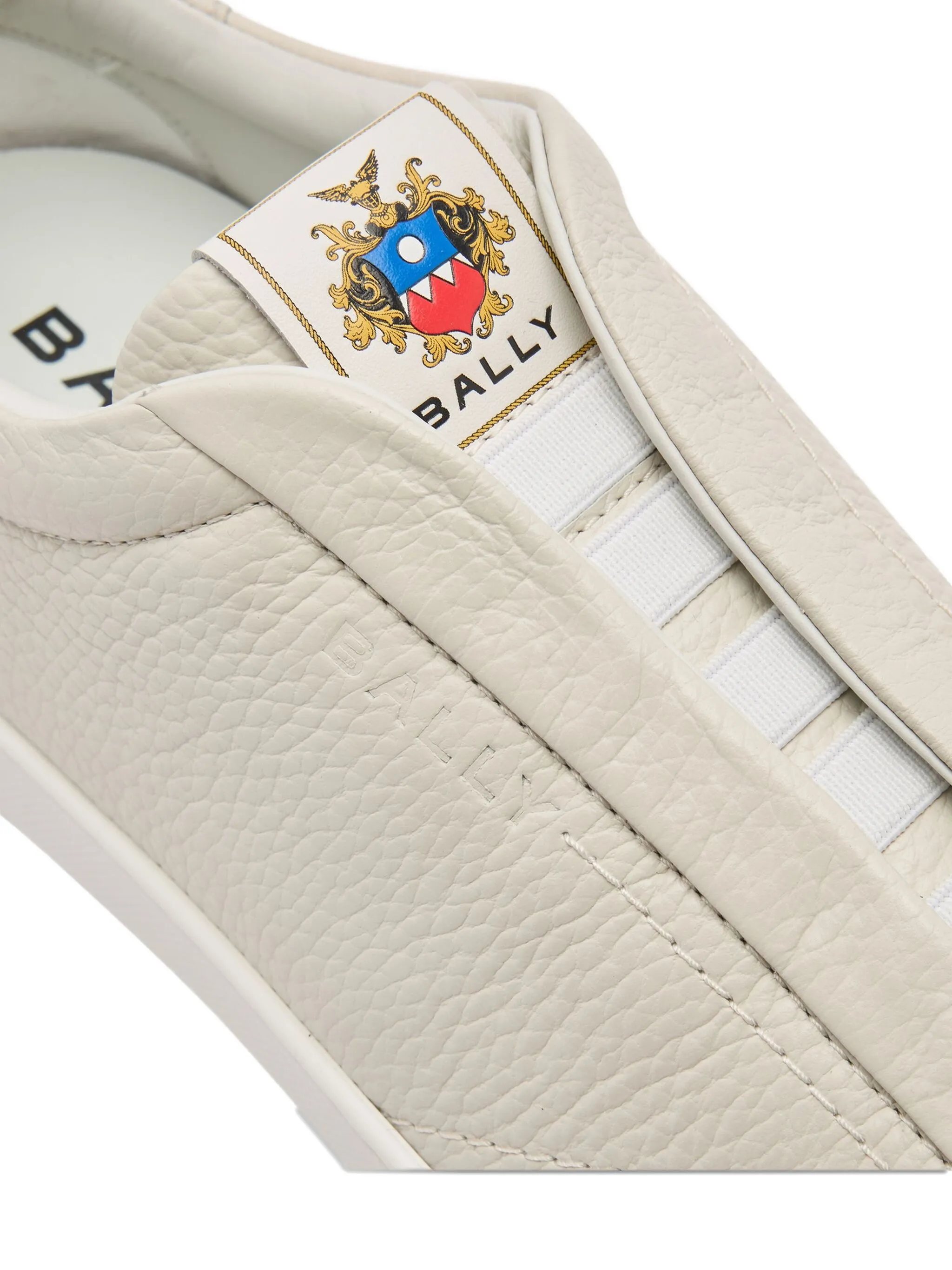 Кроссовки из зернистой кожи Bally, бежевый — фото 4