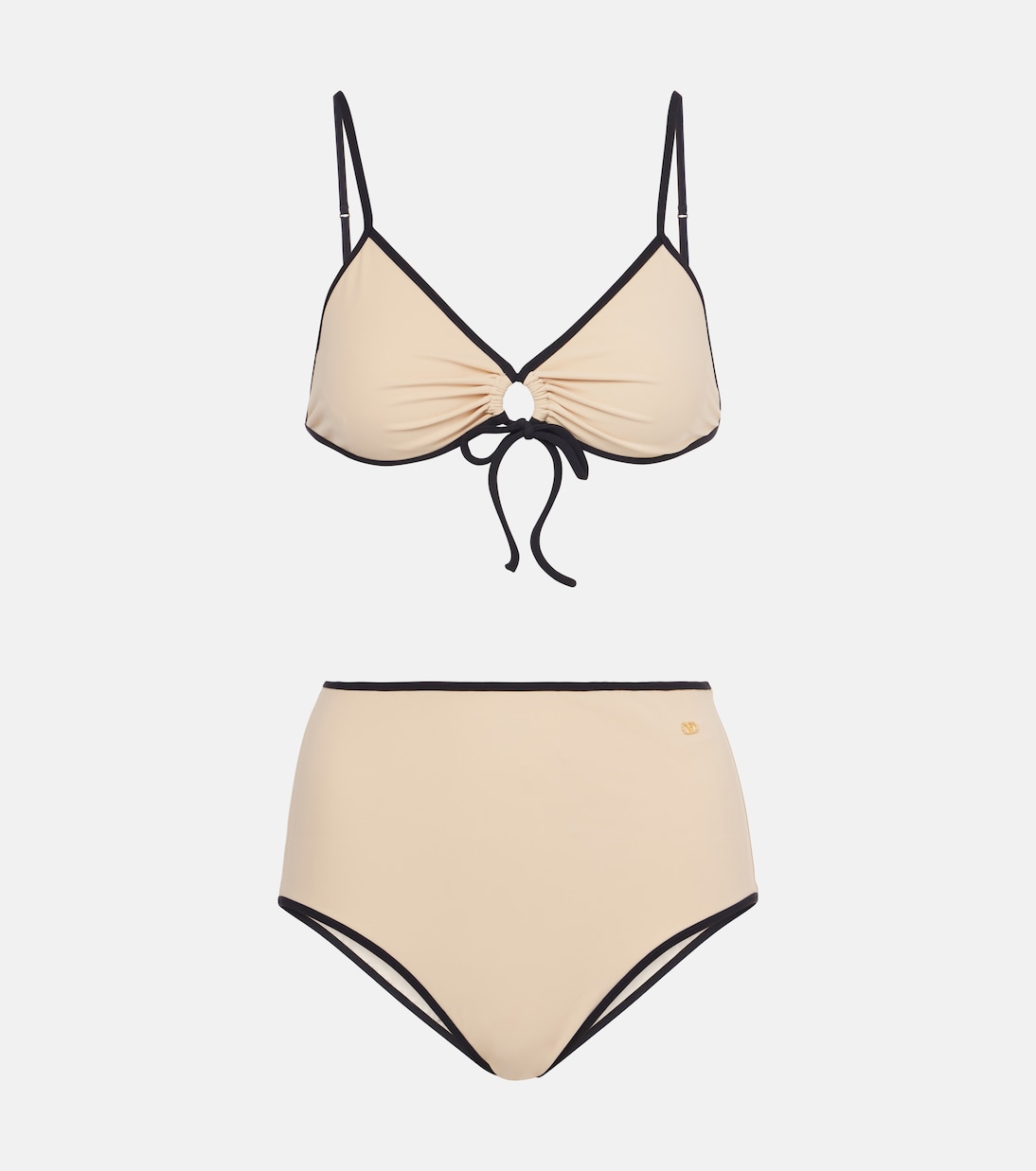 

Бикини Escape VLogo с высокой талией Valentino, Betulla/Nero