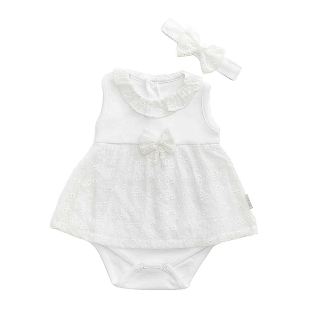 

Белый боди с рюшами от Floral Street Andy Wawa