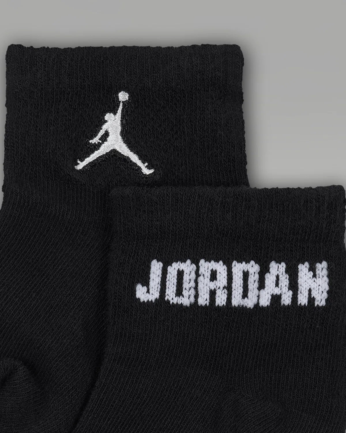 Baby /Toddler Ankle Socks (6 Pairs) Jordan Everyday Essentials, Black — фото 3