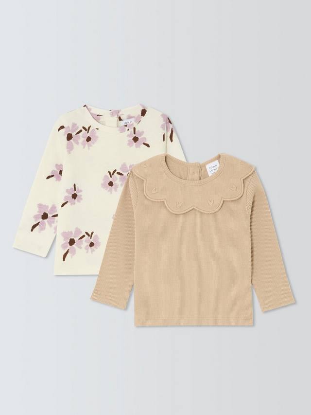 

Детские футболки с длинными рукавами John Lewis, Pack of 2, Multi