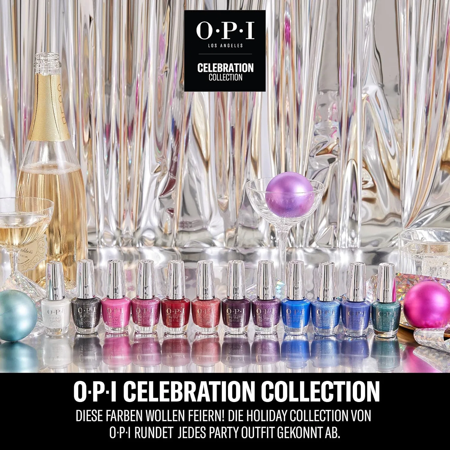 Лак для ногтей OPI Celebration Collection Infinite Shine Red or Pink Opi, Mylar Dreams — фото 4