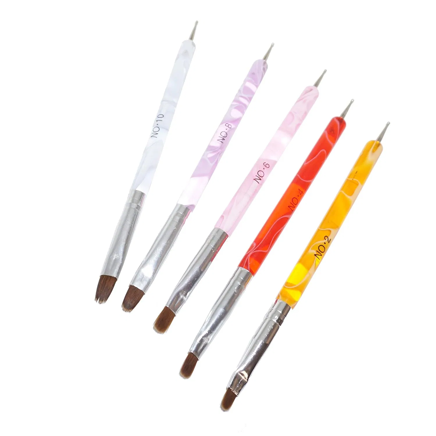 Набор кистей и дотсов GS-Nails для нейл-арта, 5 шт. Gs-Nails